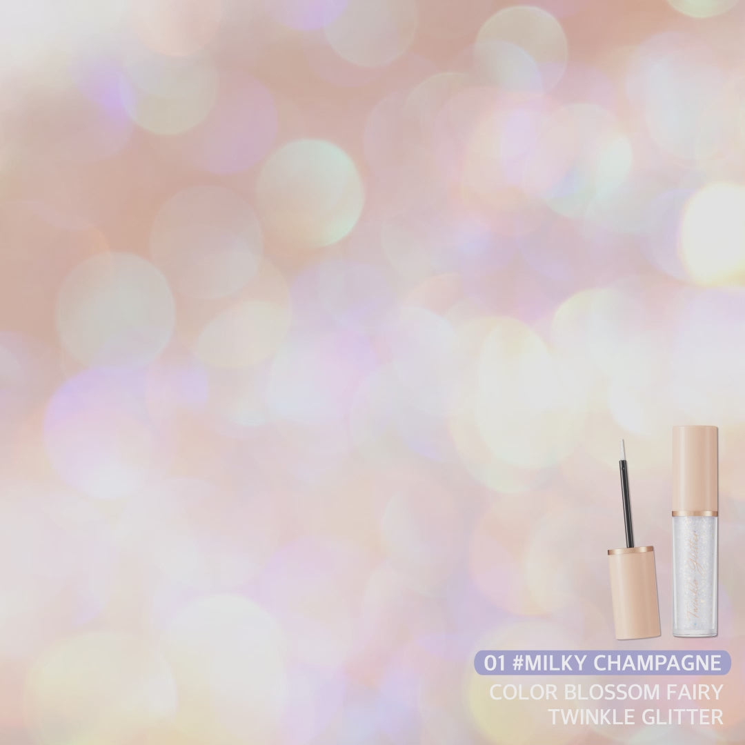 Color Blossom Fairy Twinkle Glitter 01 Milky Champagne